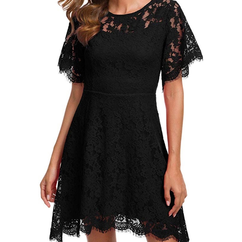Short sleeve party dress